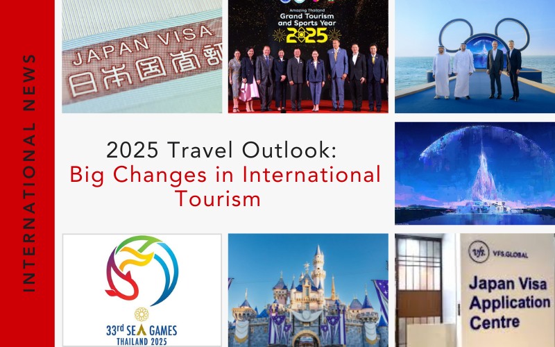 2025 Travel Outlook: Big Changes in International Tourism